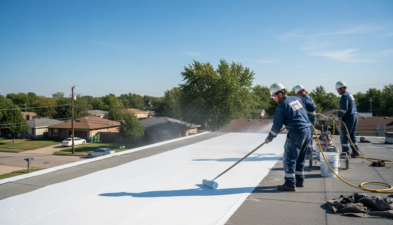 Commercial roof coating in Edgewood, IA near me